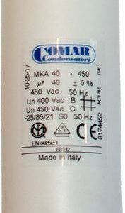 Кондензатор MKA 40 за бетонобъркачка BWA-200 / BWA-150